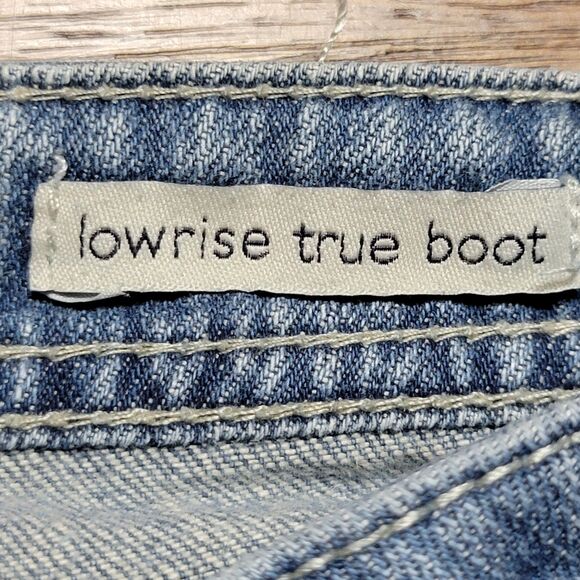 Union Bay Low Rise True Boot Light Blue Stretch Denim - Size 7 - Picture 6 of 7